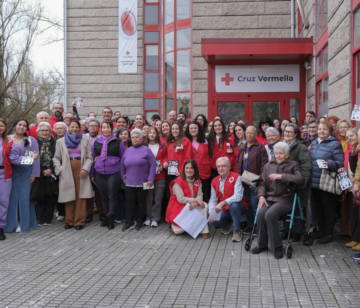 Visibilizando a las cuidadoras,ayer, en Cruz Roja, con motivo del día de la Mujer  | ROI CRUZ