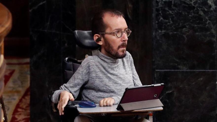 Pablo Echenique, portavoz de Unidas Podemos en el Congreso.