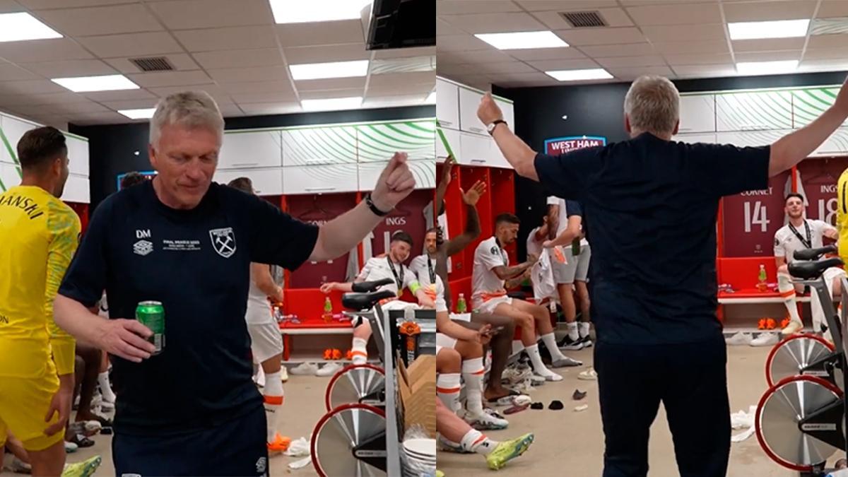 ¡Baila, David, baila! El técnico del West Ham cumple su promesa a