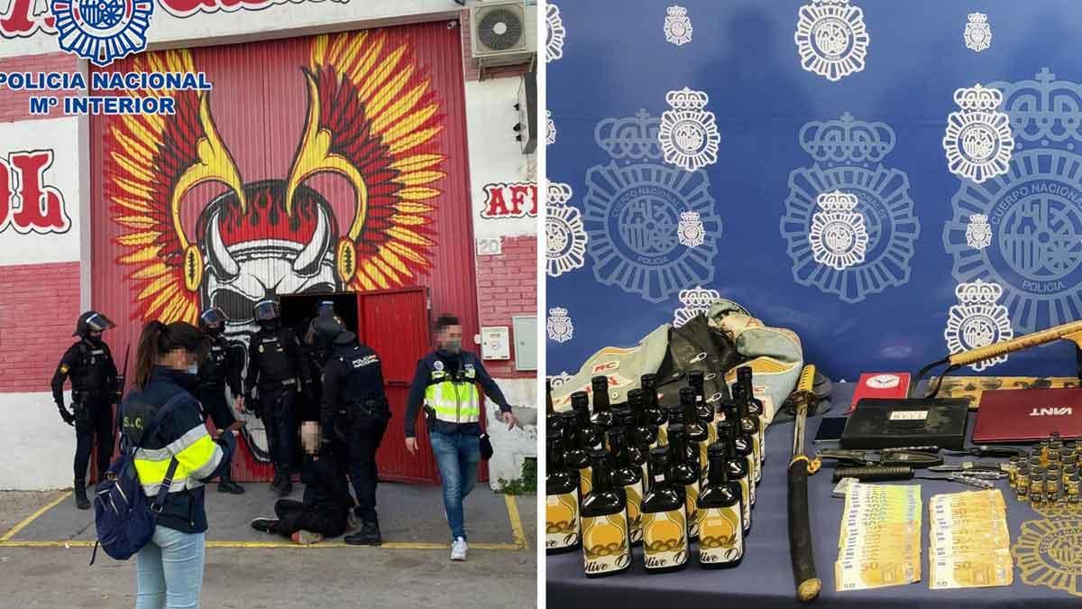 Golpe policial a los 'Angeles del Infierno' en Málaga y Finlandia por vender sustancias dopantes