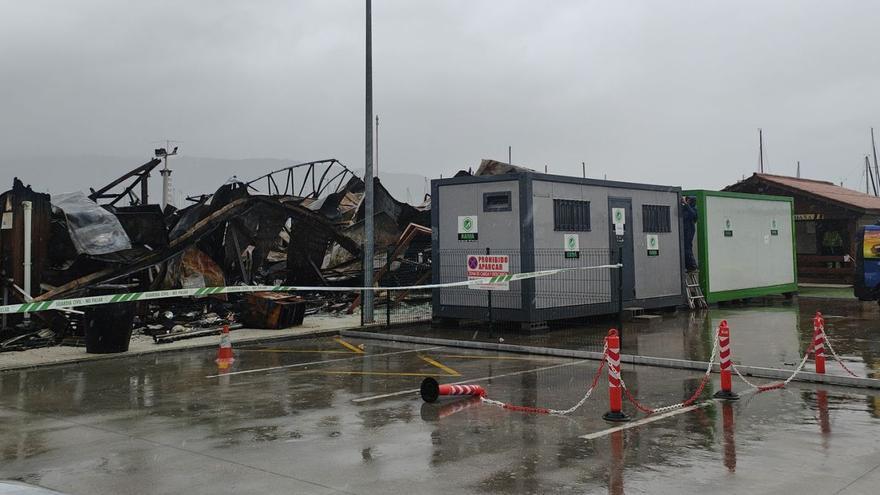 El puerto deportivo logra el permiso para desmontar el restaurante que ardió el día 6