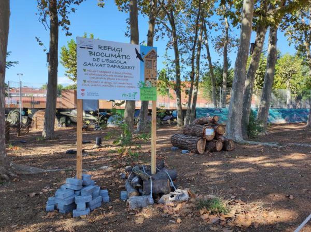 Mollet estrena un refugi bioclimàtic a l’escola Joan Salvat Papasseit