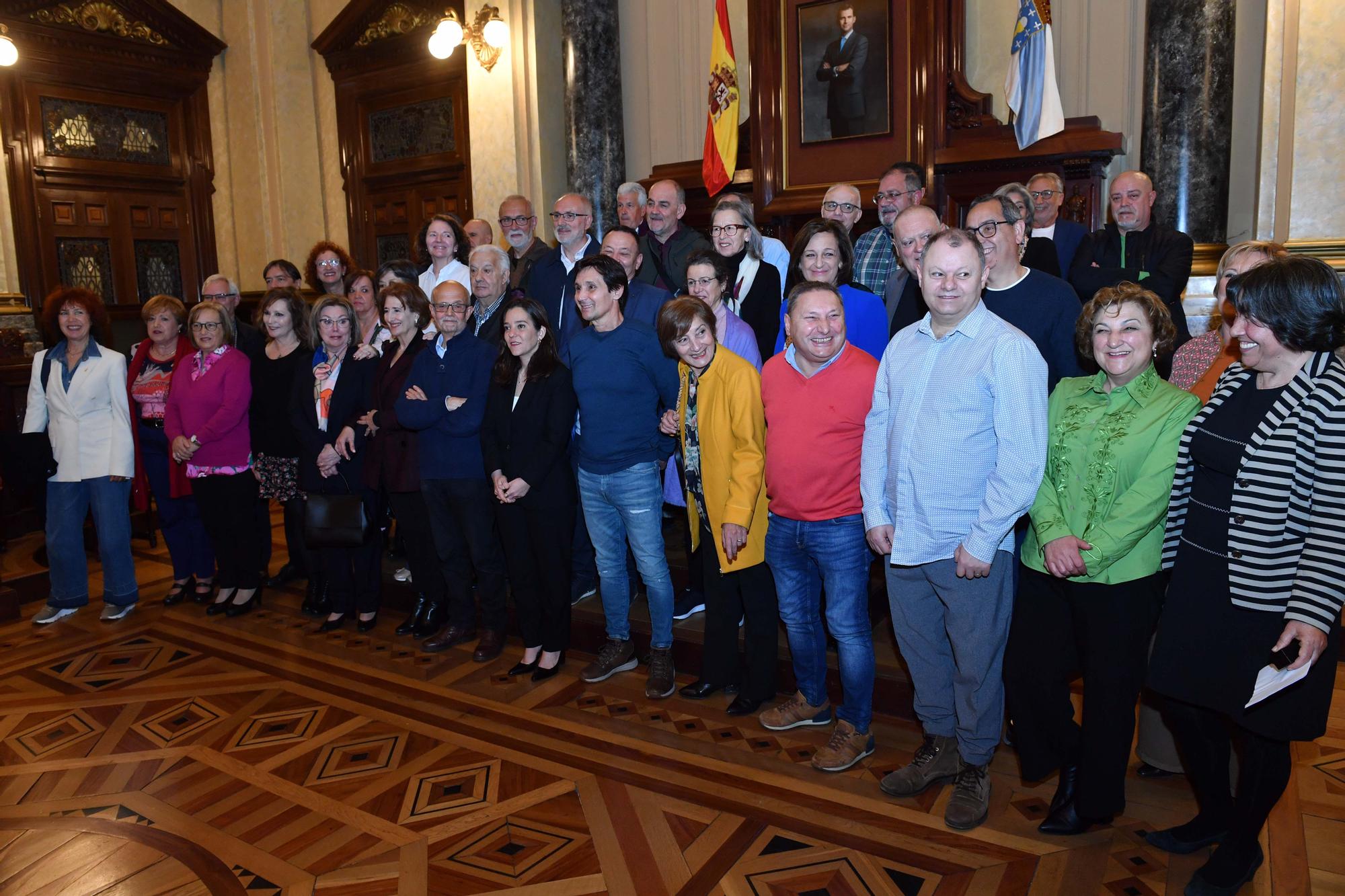 Homenaje a funcionarios jubilados del Ayuntamiento de A Coruña