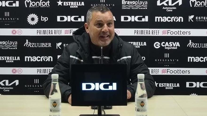 Sergi Escobar, en la sala de prensa del Estadio Castalia.