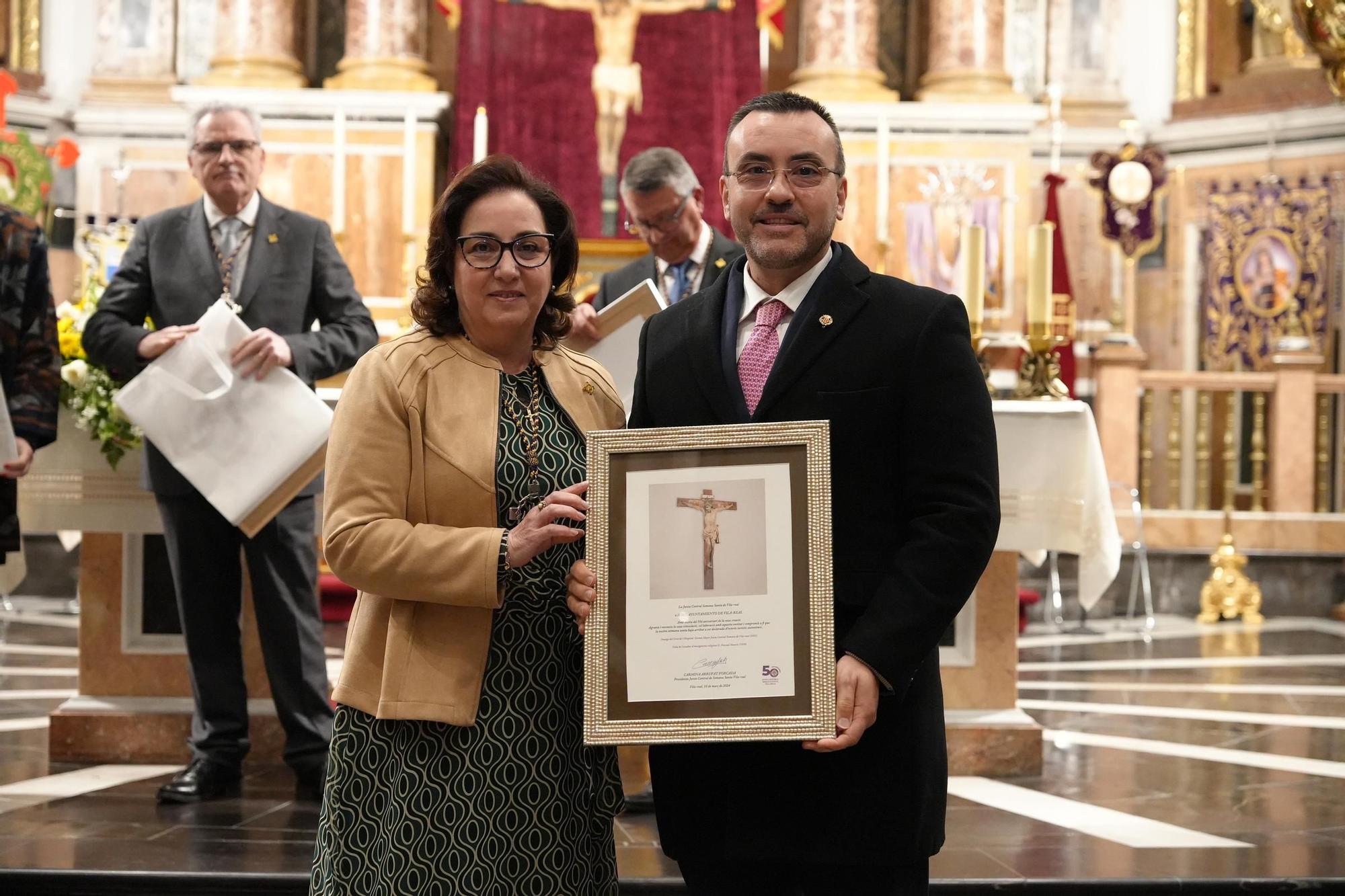 Las fotos de la misa para conmemorar el 50º aniversario de la Junta Central de Semana Santa de Vila-real