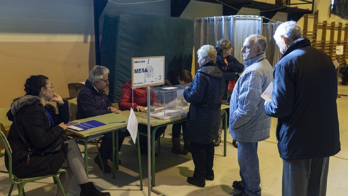 Votantes en las elecciones de Castilla y León.