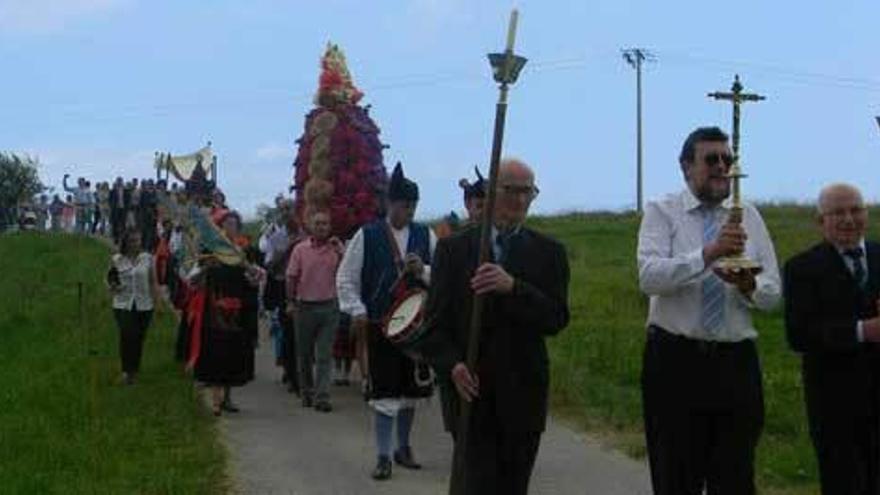 La procesión de la Sacramental en Boquerizo.