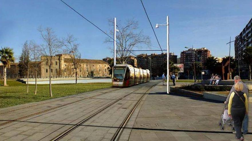 Zaragoza impulsa la línea 2 del tranvía a falta de 4 meses para las elecciones