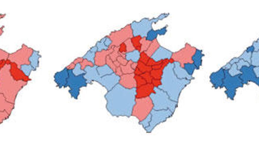 Población nacida fuera de balears por munipios