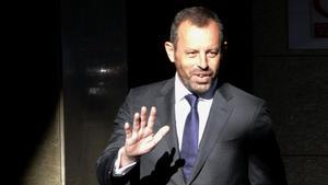 Rosell, en la Audiencia Nacional por el ’caso Neymar’ en julio del 2014.