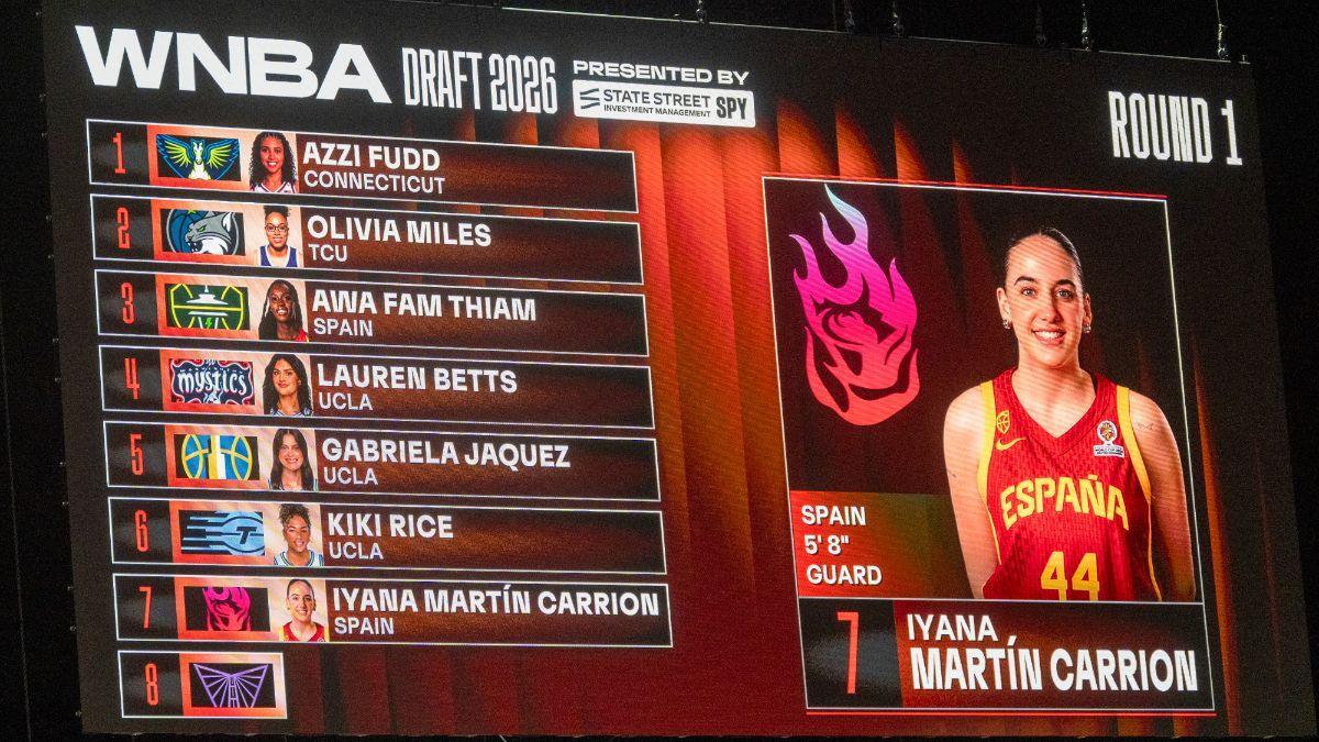 Iyana Martín fue seleccionada en la séptima posición del draft de la WNBA