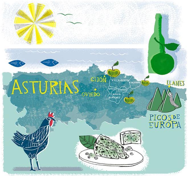 Ruta Asturias sidra infografía