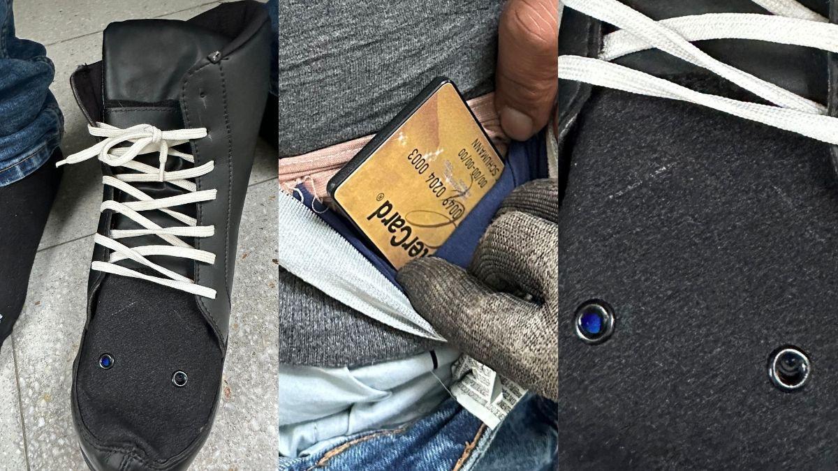 El sistema que ha fet servir l'home per copiar a l'exàmen de conduïr