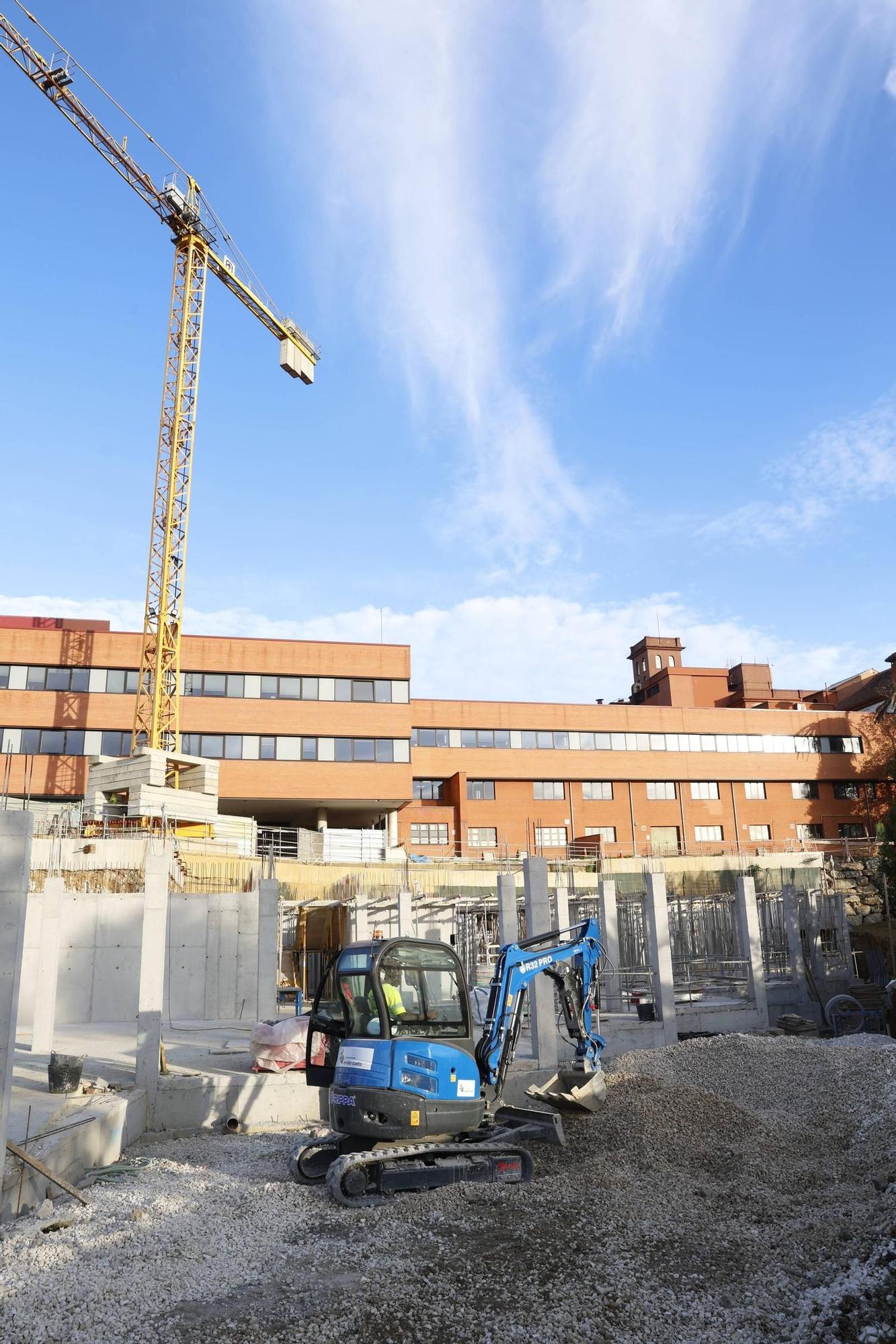 El avance de la amplación del Hospital de Jove, en imágenes