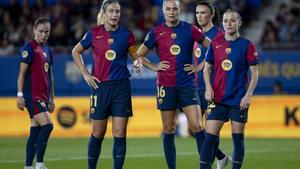 Alexia, Rolfö, Ona, Engen y Pajor ante la Real Sociedad