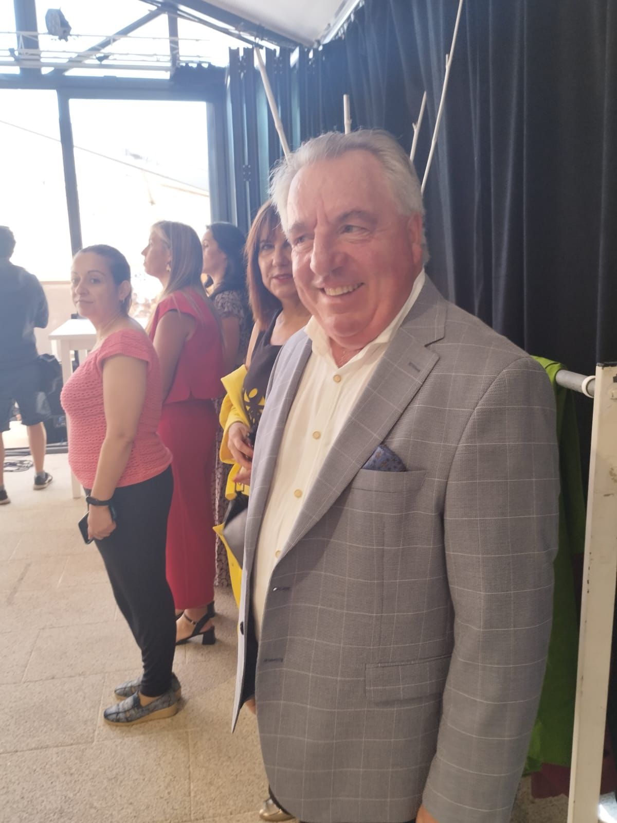 Asistentes a los actos de la Festa do Viño de Meaño.