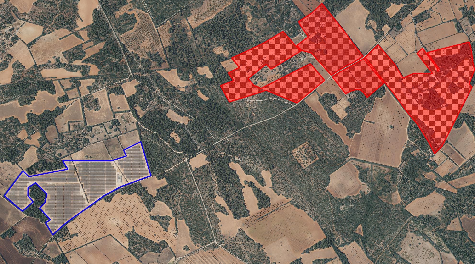 Parques fotovoltaicos | Esta es la comparativa del suelo rústico antes y después de las placas solares