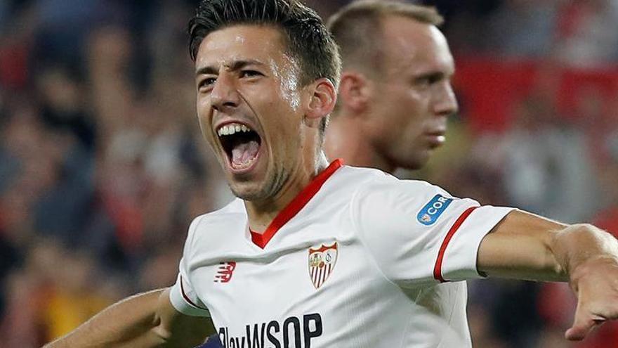 Clément Lenglet en una imatge d&#039;arxiu de la seva etapa al Sevilla