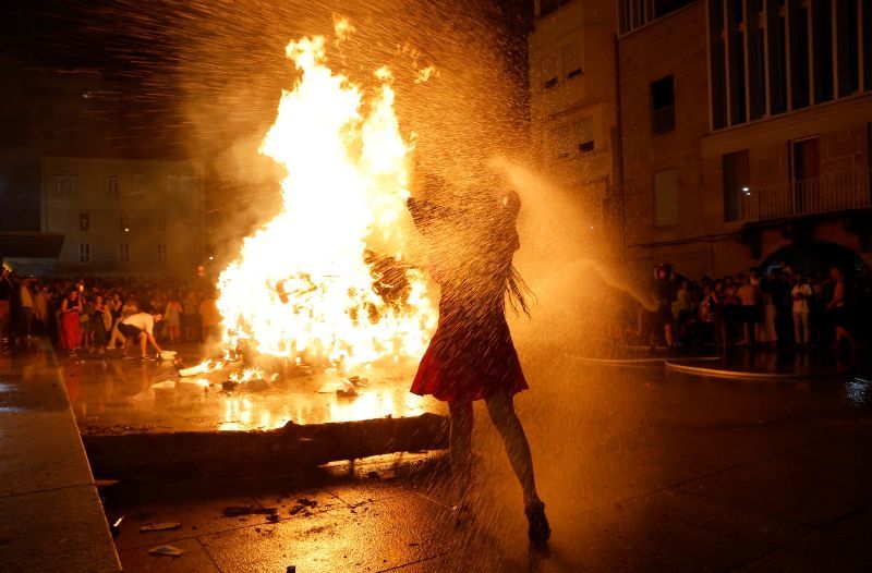 Noche mágica en un caluroso San Xoán en Galicia