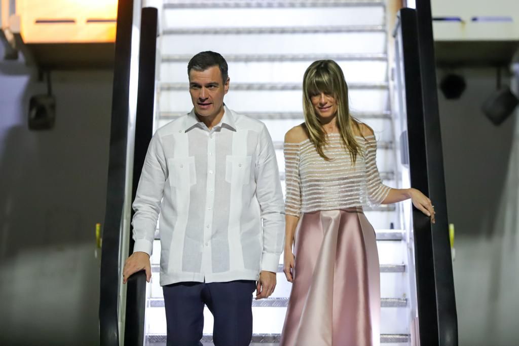 Llegada del presidente de España, Pedro Sánchez, a la cumbre Iberoamericana en Santo Domingo, en imágenes