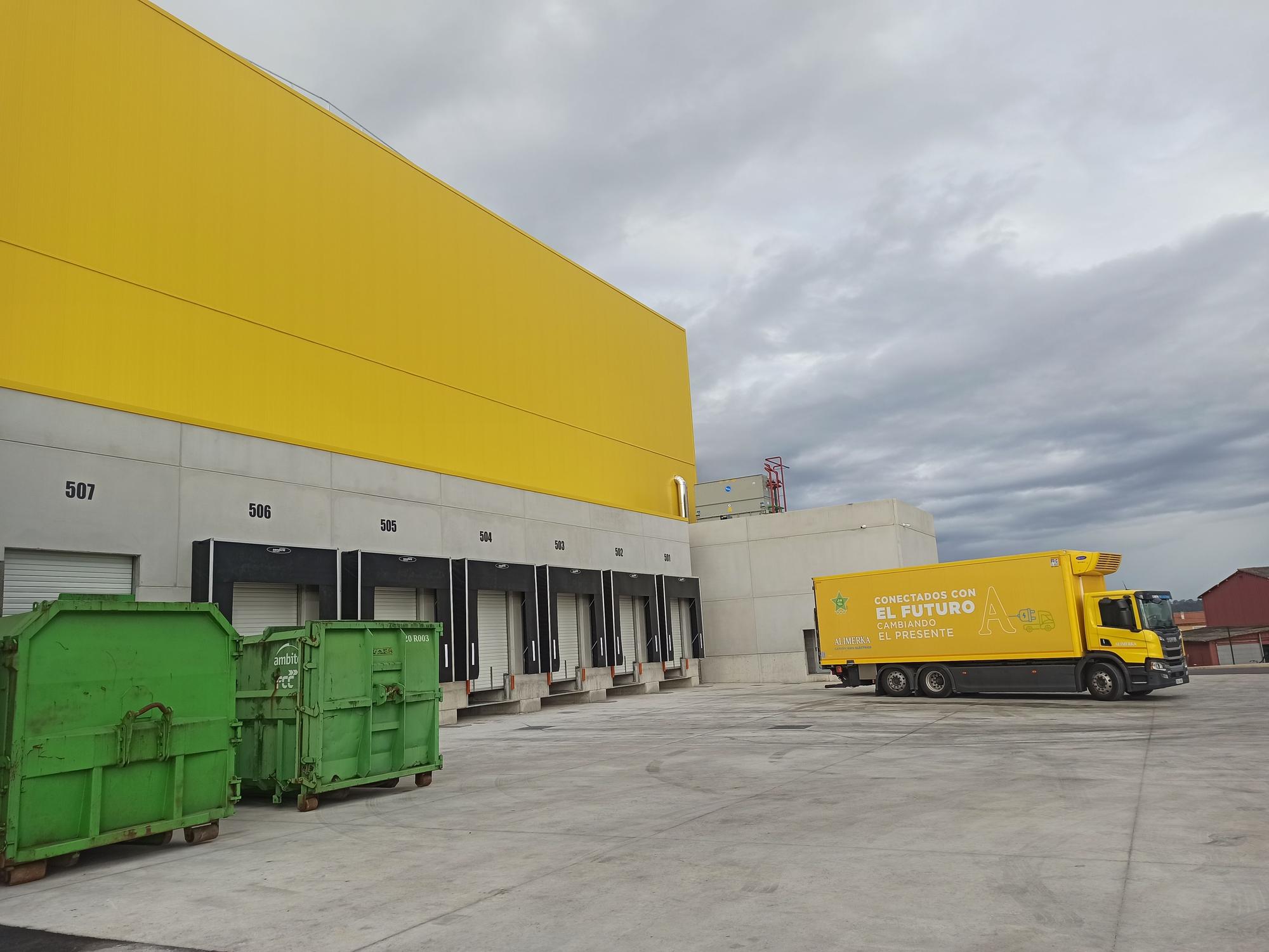Así es el nuevo centro de frío de Alimerka en el polígono de Bobes, la primera empresa que inicia actividad en el área industrial de Siero