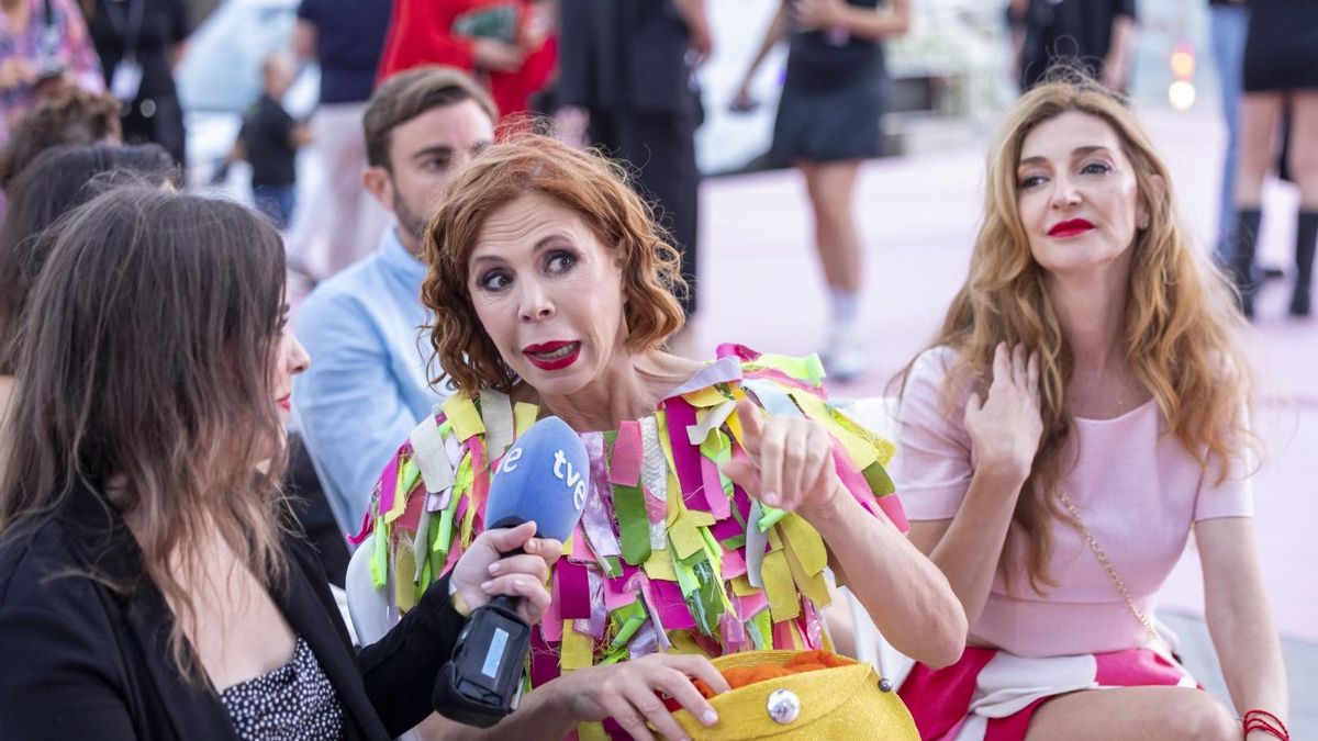 La diseñadora Agata Ruiz de la Prada en la pasarela