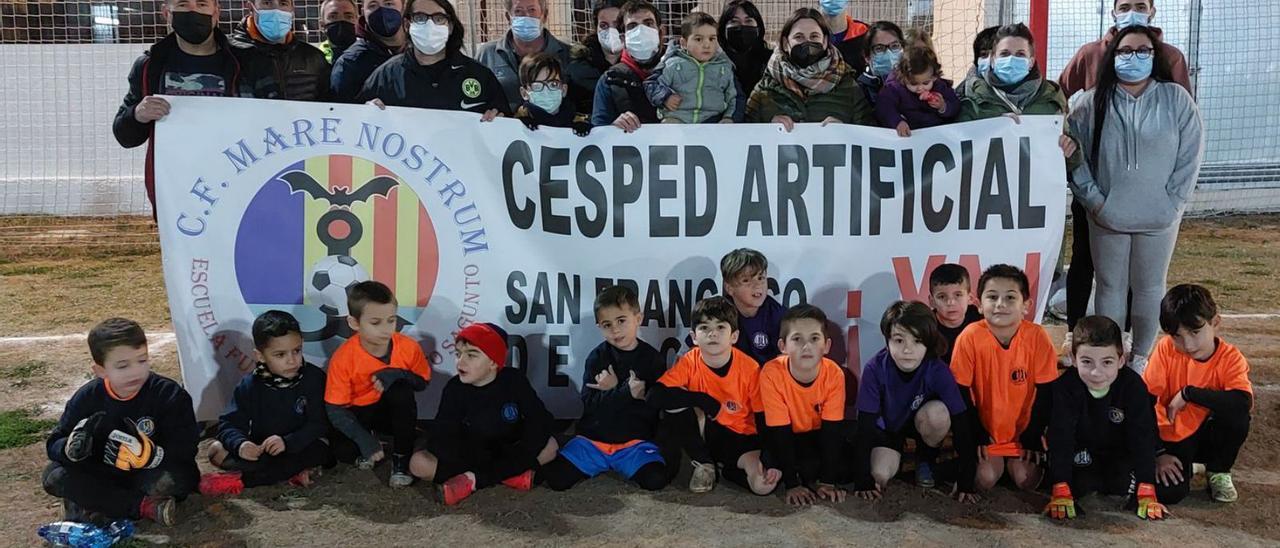 Jugadores tanto de fútbol 11 como de fútbol 8 del Mare Nostrum. | LEVANTE-EMV