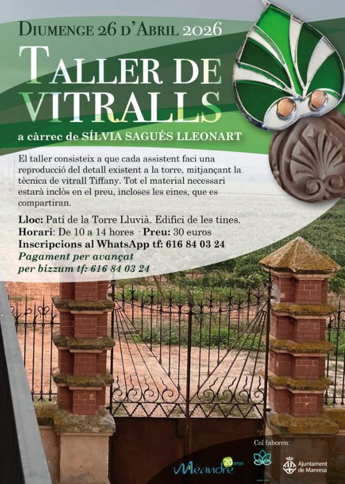Cartell del taller de vitralls