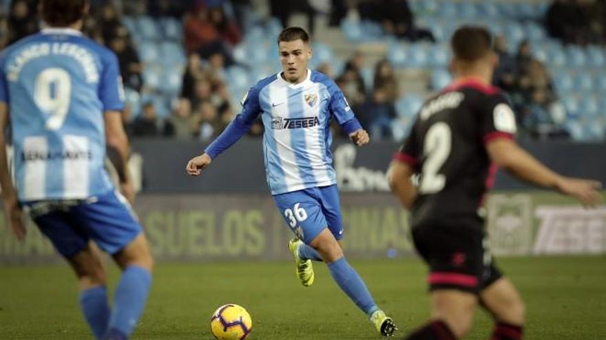 Hugo en un partido de la pasada campaña