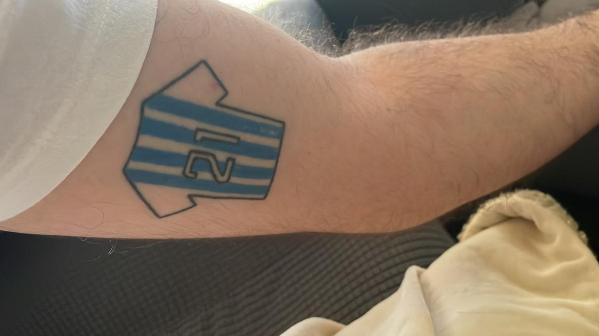 Tatuaje del seguidor deportivista.