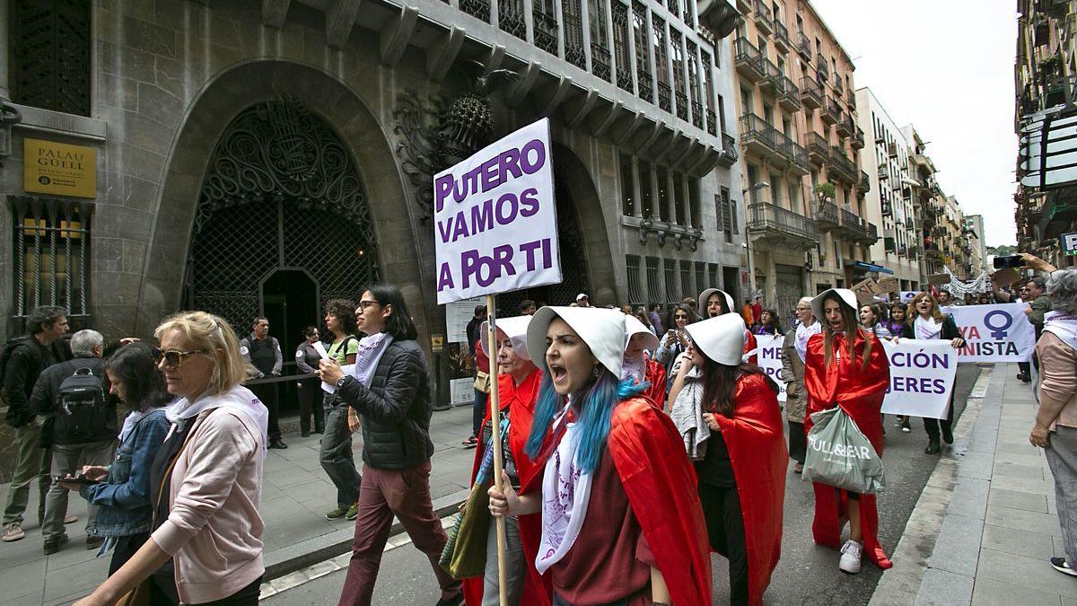 Primera marcha abolicionista en Barcelona en 2019.