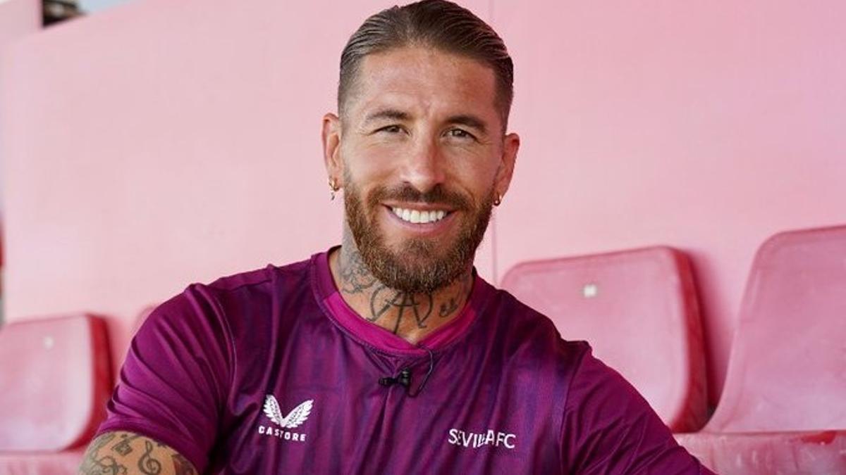 Sergio Ramos, tras el entrenamiento de este jueves.