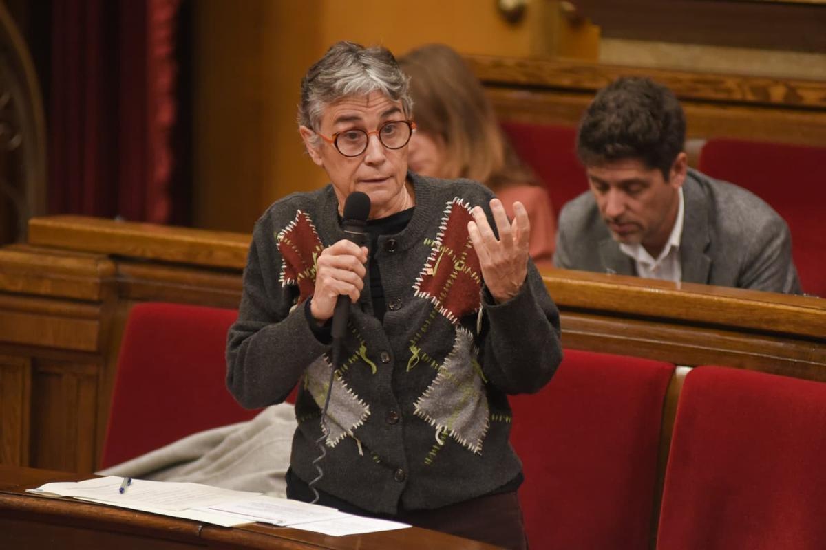 Imagen de archivo de la consellera de Salut, Olga Pané, en el Parlament de Catalunya.