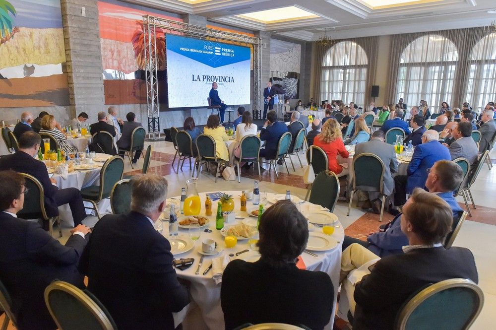 Augusto Hidalgo, en el Foro de Prensa Ibérica en Canarias