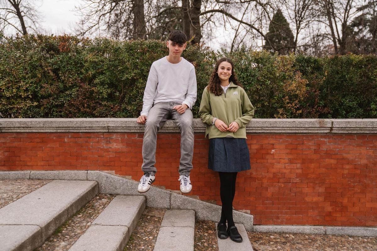 Samuel Barrón e Isabella Monti estudian 4º de la ESO en la Comunidad de Madrid.