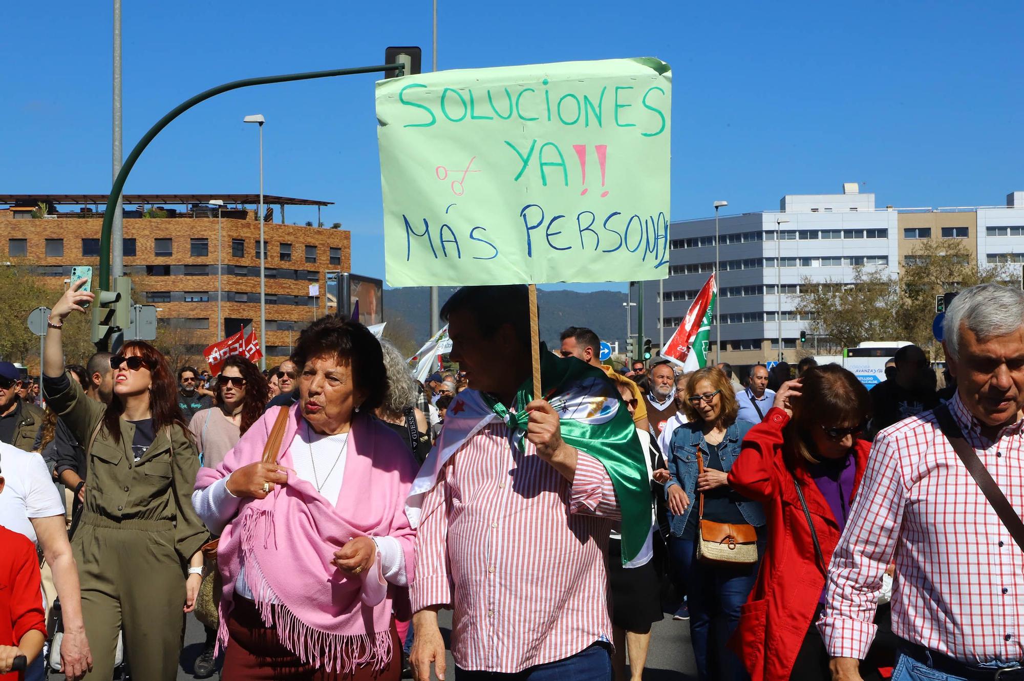 Manifestación en defensa de la sanidad pública