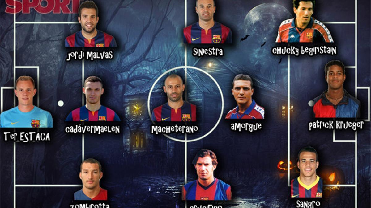 El posible once histórico de Halloween del FC Barcelona