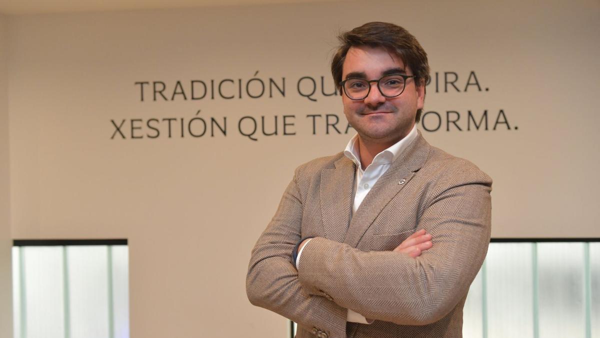 Massimo Benassi, en Abegondo.