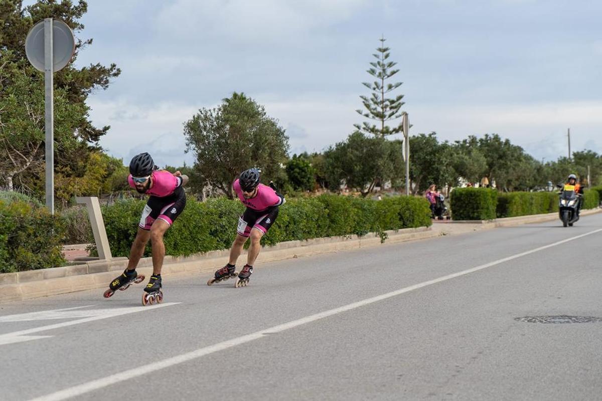 Los dos primeros patinadores