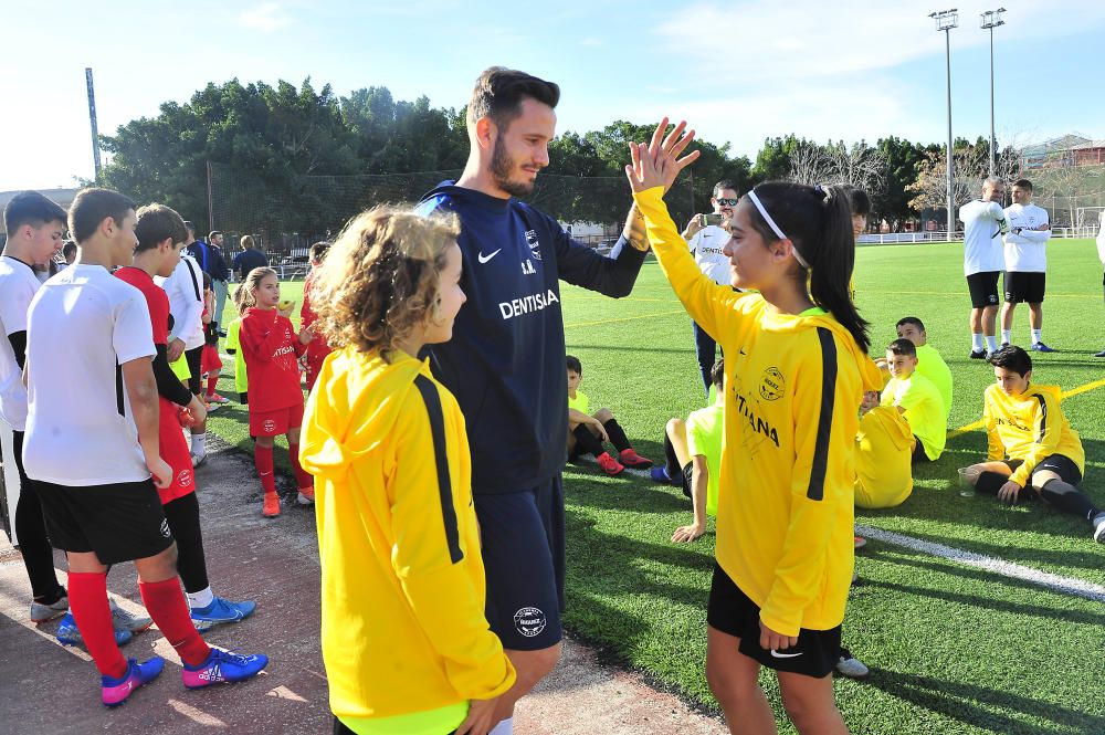 Saúl inicia en Elche el clínic Winter de la Academia Ñíguez Sport