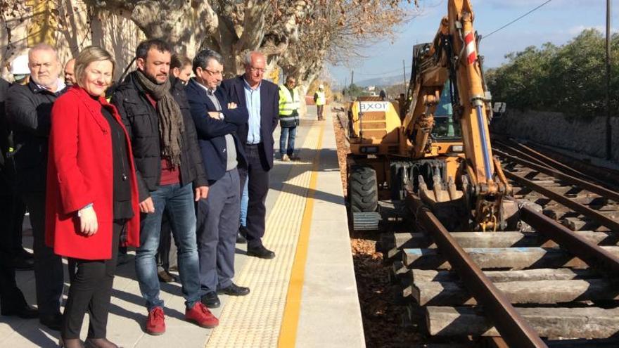 La Marina Alta recuperará en enero de 2019 el tren al abrirse el tramo entre Calp y Teulada