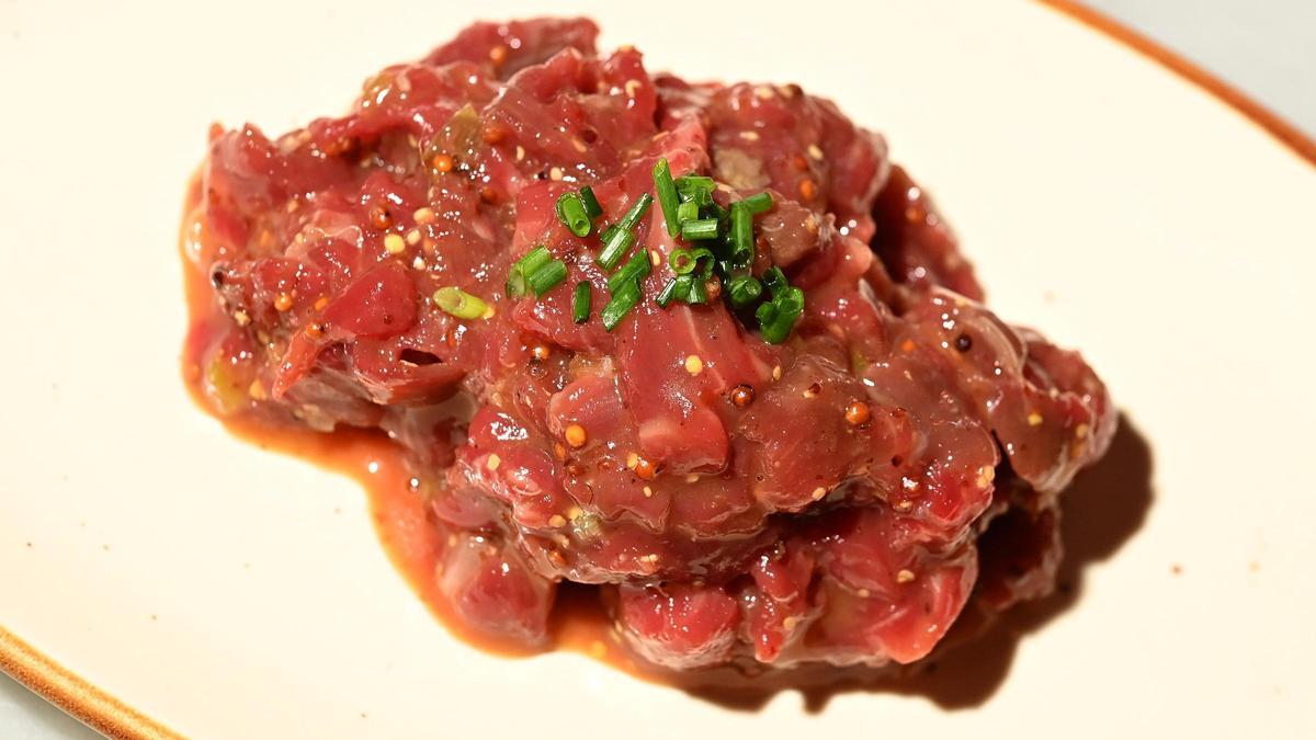 El tartar con abundante yema de Casa Alfonso.