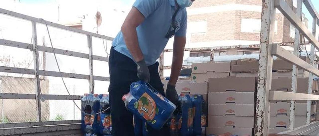 Alimentos recogidos para los más necesitados