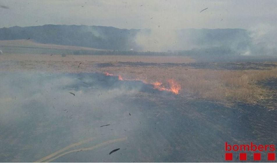 Incendi entre Cruïlles i Monells