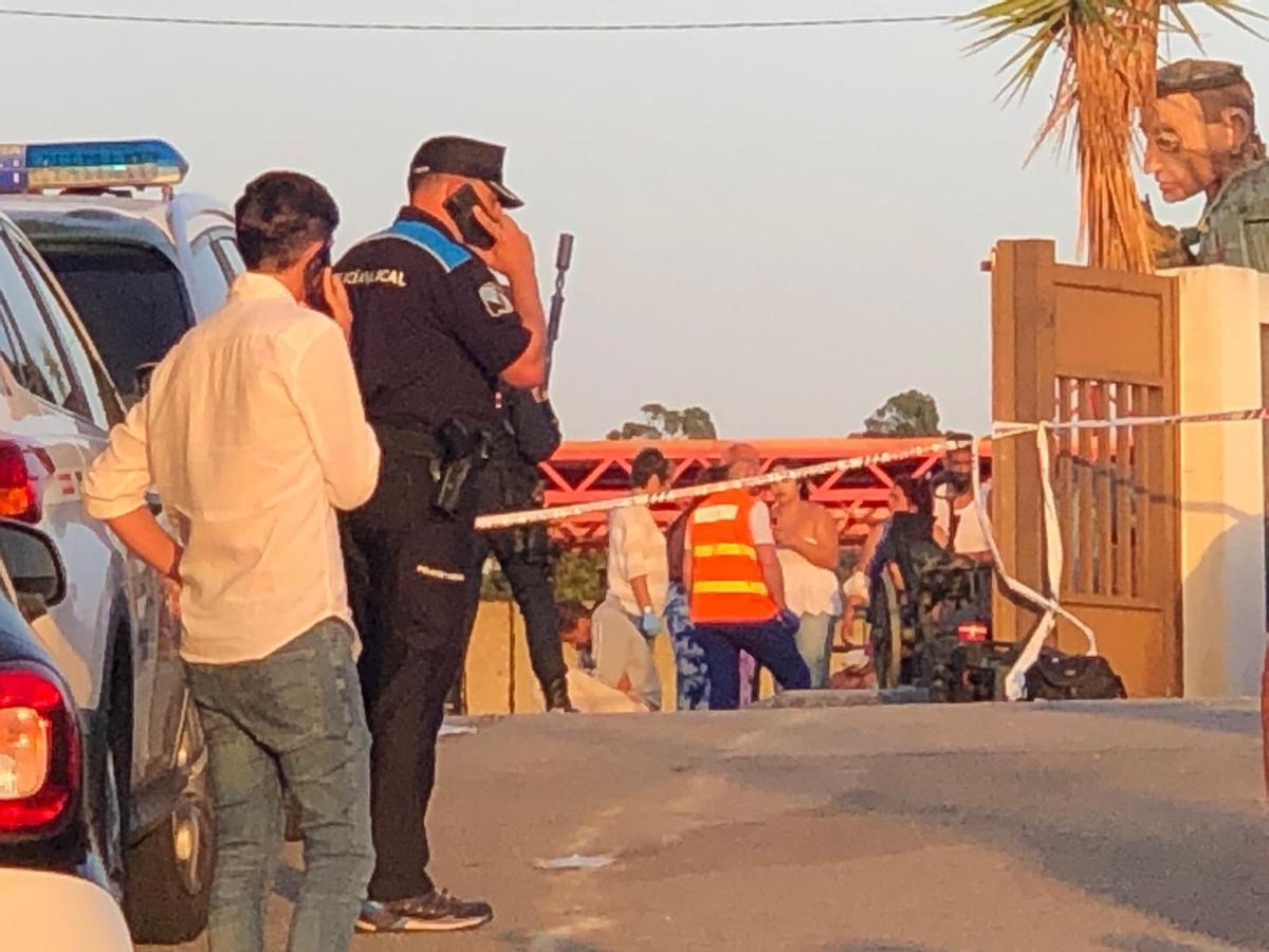 La zona donde se produjo la pelea está acordonada