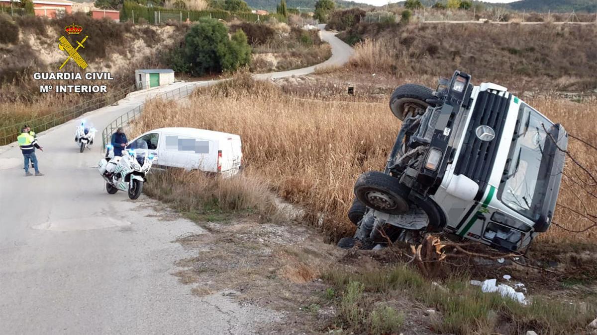 Detenido el conductor de una hormigonera por quintuplicar la tasa de alcoholemia