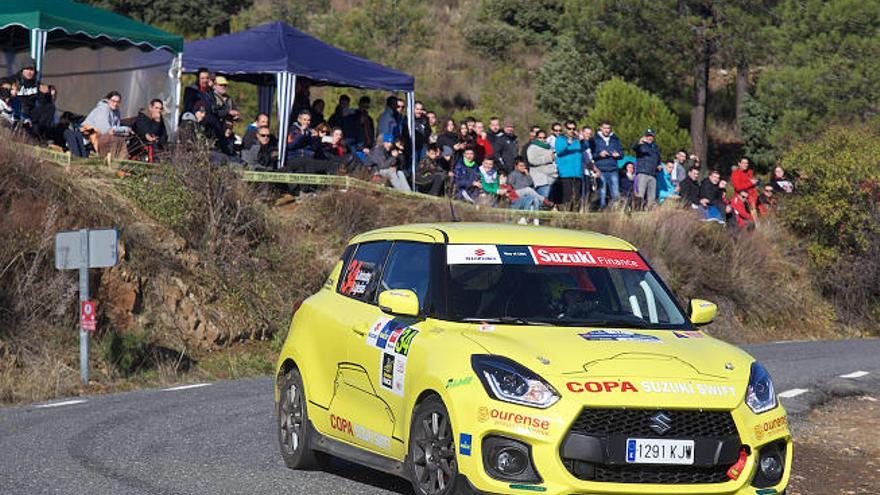 El Suzuki Swift 1.4 turbo de 150 caballos, coche que pilotarán Mingo Ramos y Pablo Medina.