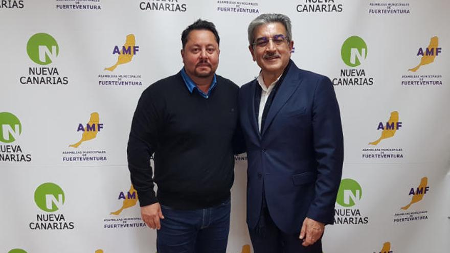 Celino Umpiérrez Junto a Román Rodríguez.