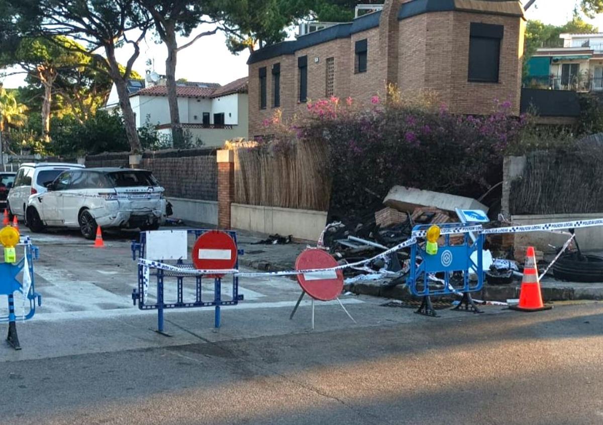 Una persecució a gran velocitat per Castelldefels acaba amb dues persones en estat greu