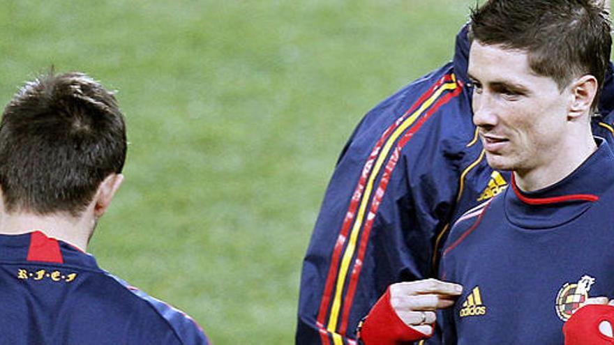 Fernando Torres, en un entrenamiento durante el pasado Mundial de Sudáfrica